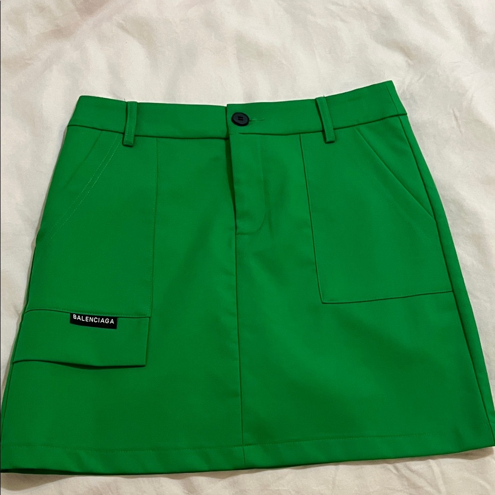 Balenciaga Vibrant Green Skirt